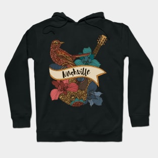 Nashville - Guitar - Mockingbird Hoodie